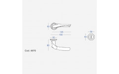 Ручка дверная Salice Paolo ANATOMICA