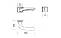 Ручка дверная Salice Paolo ANATOMICA SQ